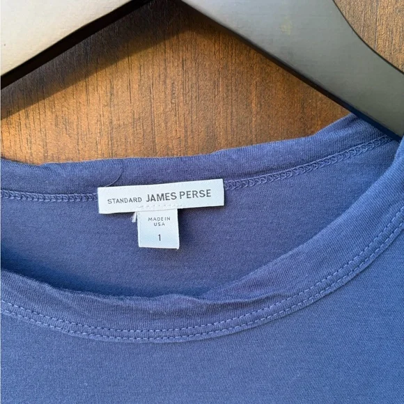 James Perse Blue Crew Neck Tee